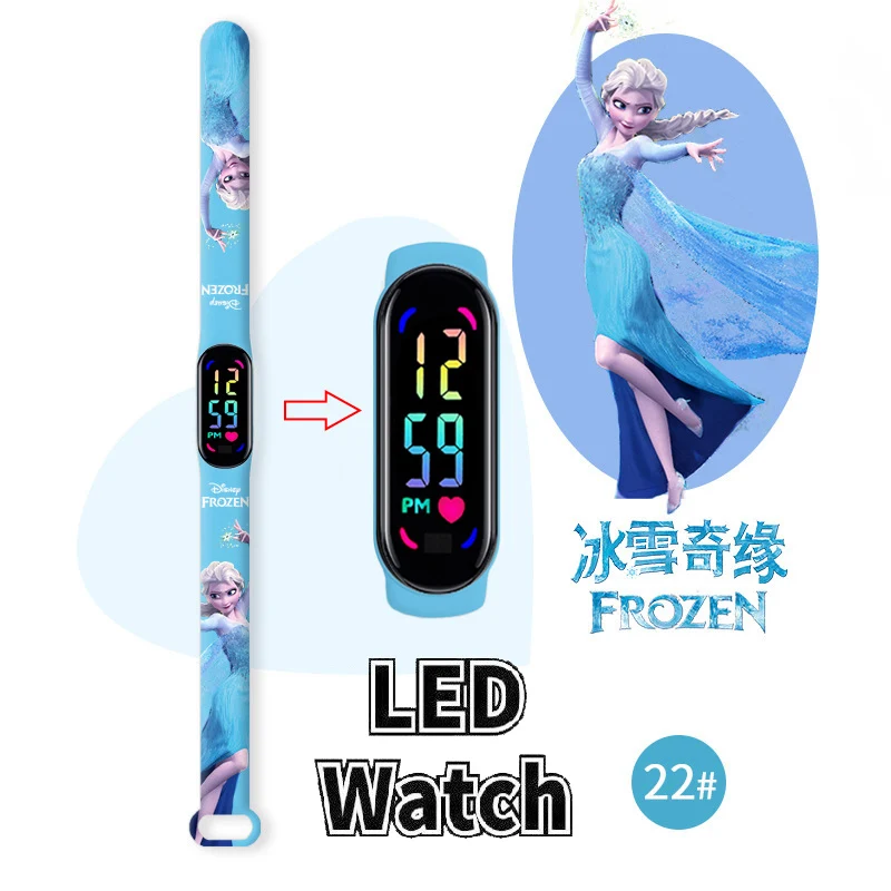 

Disney Frozen Children Watches Girls Waterproof Sport Touch Screen Watch for Women Waterproof Digital Clock Bracelet Gifts