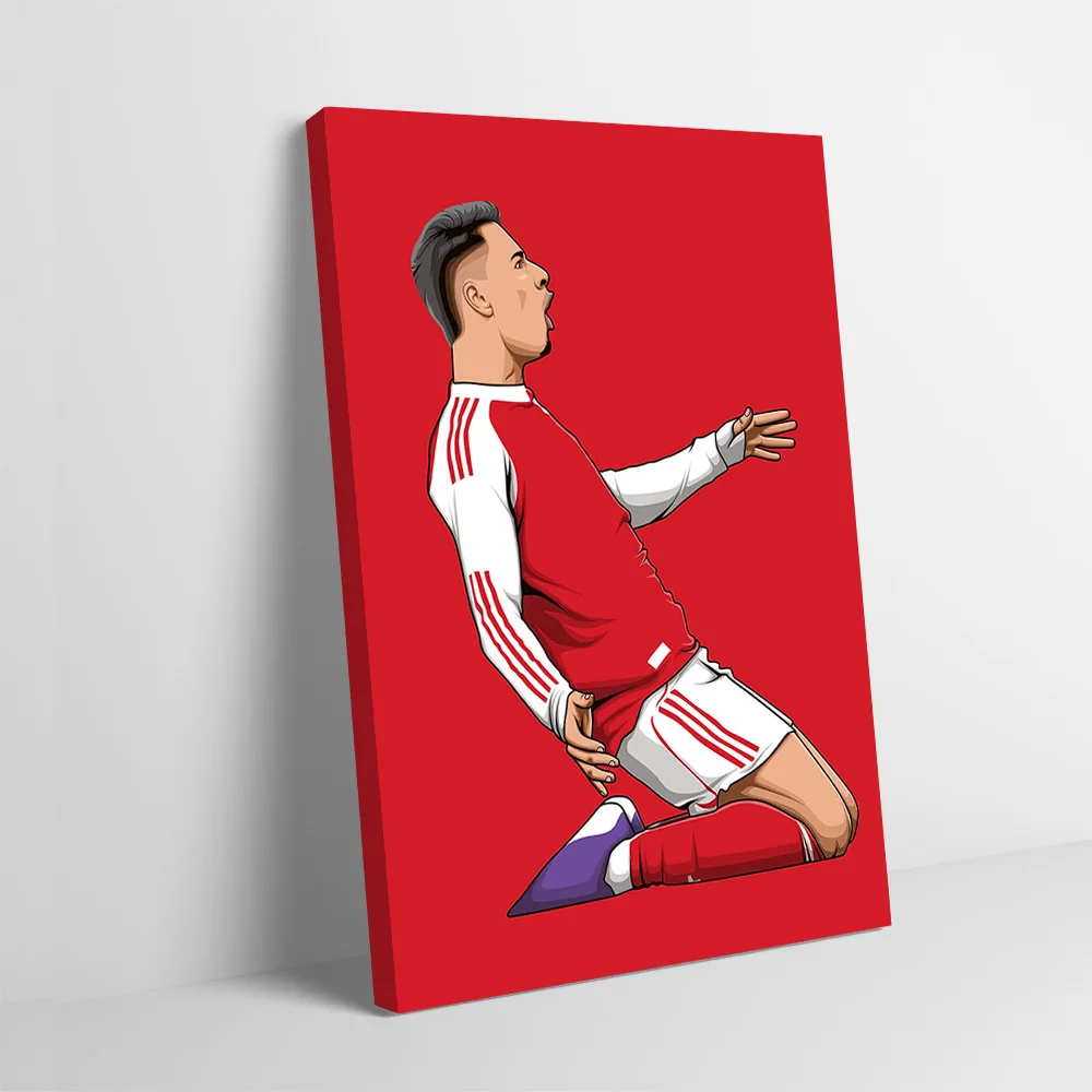 Póster impreso de Gabriel Martinelli, imágenes personalizables, cuadro sobre lienzo para pared, regalo para decoración de baño, decoración de habitación de jugadores