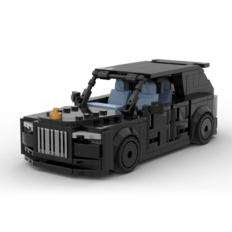 City Car Model MOC Building Bricks Luxury Sport Utility Vehicle Modular Technology Gifts Holiday Assemble Children Toys Suit