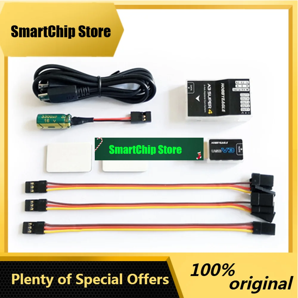 SmCpHobbyEagle A3 Super 4 Flight Controller 6-axis Gyro & Stabilization Balancer For RC Airplane Fixed-Wing