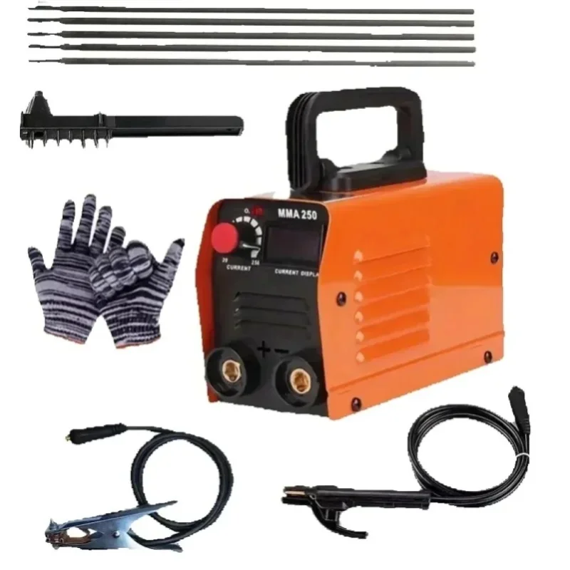 Tragbarer Inverter-Lichtbogenschweißer, ZX7 250A MMA-Schweißgerät, 220V Mini-Elektroschweißgerät für Autoreparaturen & Tägliche Schweißarbeiten