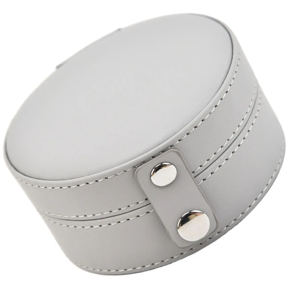 Portable Jewelry Box Large Round Multi-Grid Travel Jewelry Storage Case Organizer Earrings Box Small Earrings Container