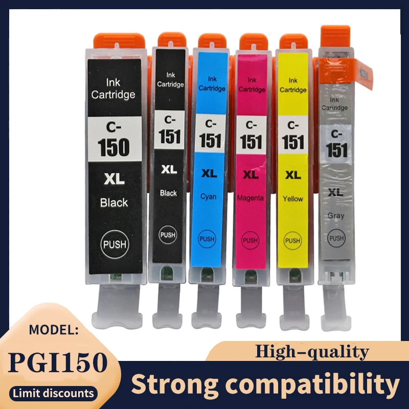 PGI150 PGI-150 CLI151 compatible ink cartridge For canon PIXMA IP7210 MG5410 MG5510 MG6410 MG6610 MG5610 MX921 MX721 IX6810