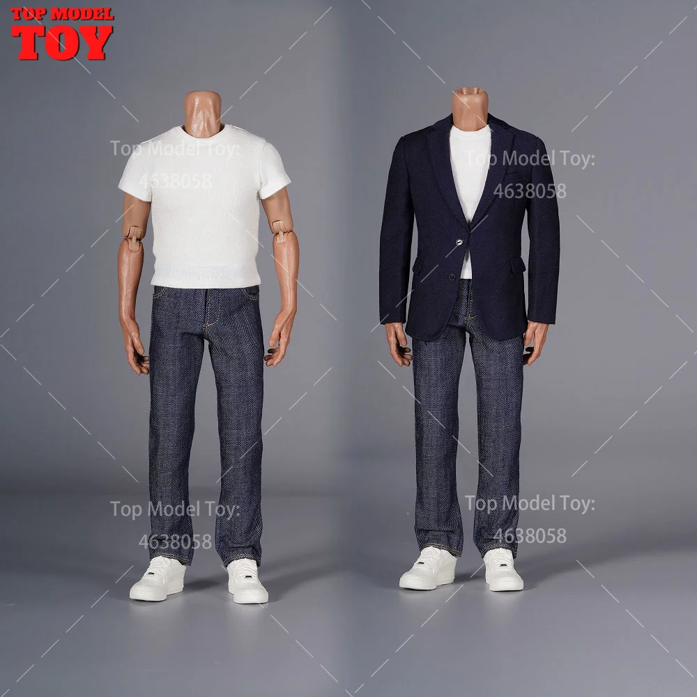 

A019 1/6 масштаб, костюм для отдыха, куртка, футболка, джинсы, кроссовки, аксессуар для одежды, модель для 12 дюймов, экшн-фигурка мужского солдата, тело куклы