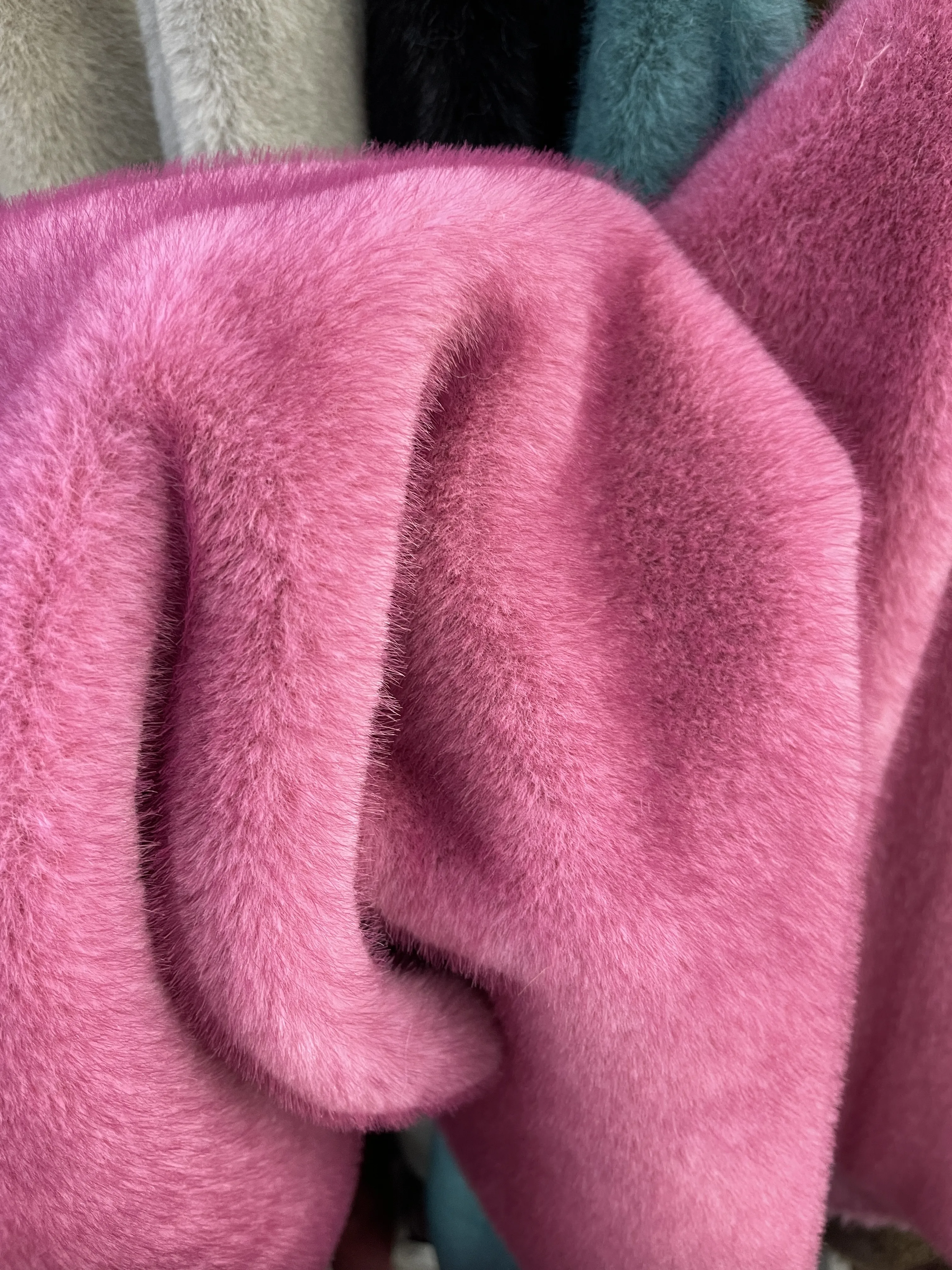 10mm Long Fur Imitation Mink Fabric for Thick Dense Soft Touch Cotton Doll Clothes Cloth Diy By The Meter Sewing Material image 3