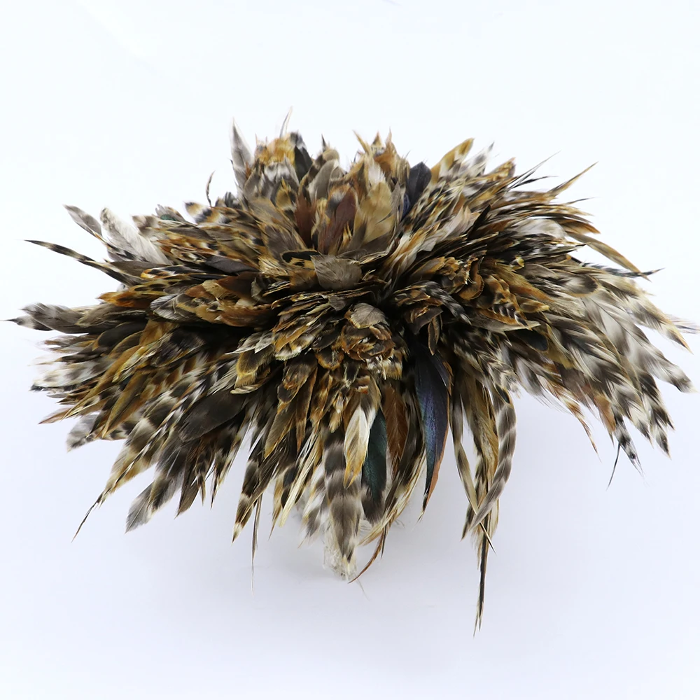 900pcs /bundle Rooster Feather, 4-6inch10-15 cm, Natural Color Rooster Feathers Strung DIY Chicken Feather Jewelry Plume