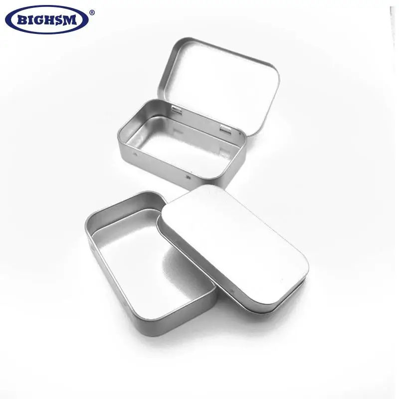 Mini Metal Box Tin-Plated Slide Cover Storage Box Wedding Jewelry Pill Cases Portable Boxes Container Cosmetic Organizer