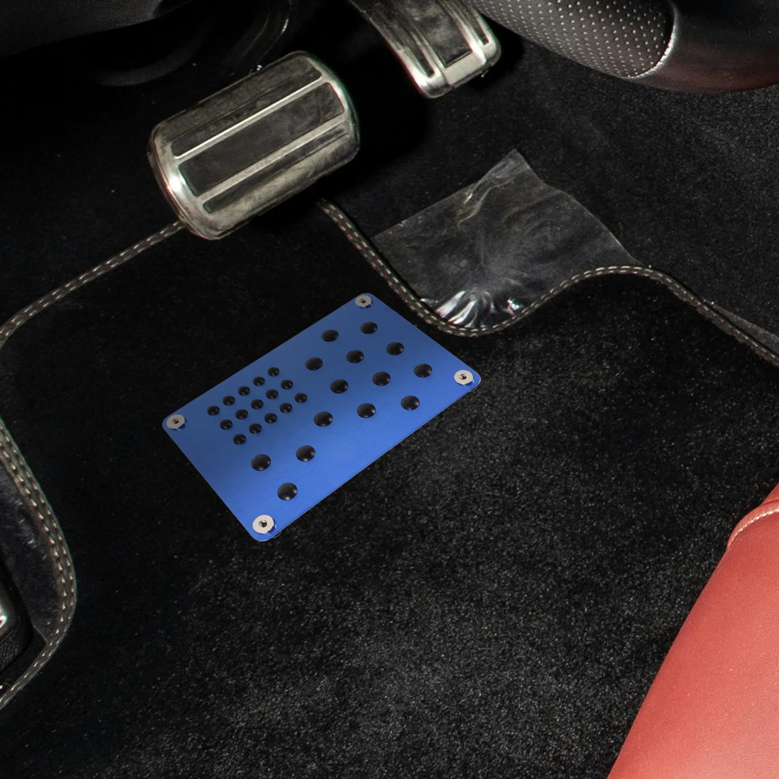 Car Pedals Automotive Carpet Heel Pads Foot Protector Padding Rest Aluminum Alloy Floor Mat