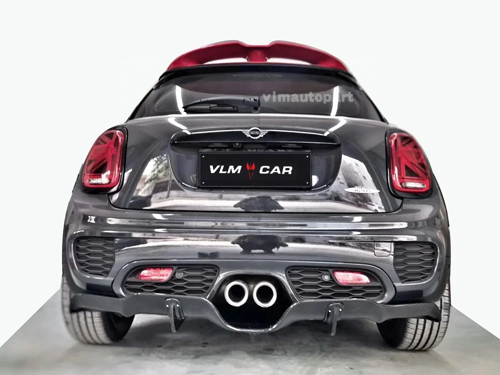 for F56 Mini Cooper F55/F56/F57 Cooper S JCW AG Style carbon fiber rear  bumper Lip