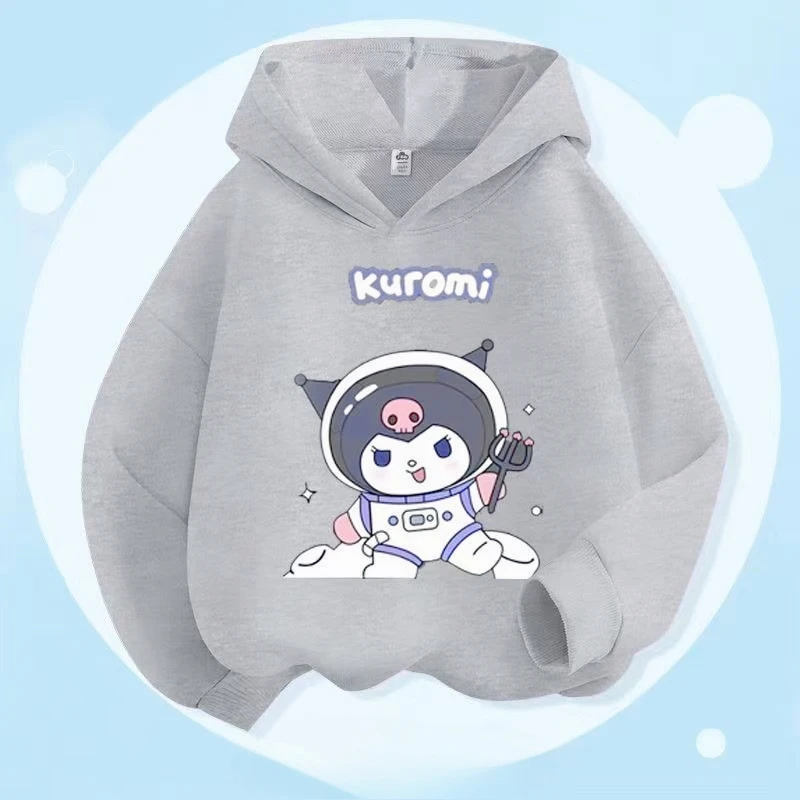 سترة بغطاء للرأس للفتيات من Kulomi ناعمة ومريحة 2026 مطبوعة متوسطة وكبيرة للأطفال البنات للخريف والشتاء ملابس علوية كرتونية للأطفال #4