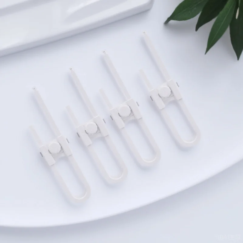 

4Pcs Cabinet Locks Childproof U-Shaped Adjustable Drawer Locks for Safety Baby Cabinet Sliding Closet Protective Lock