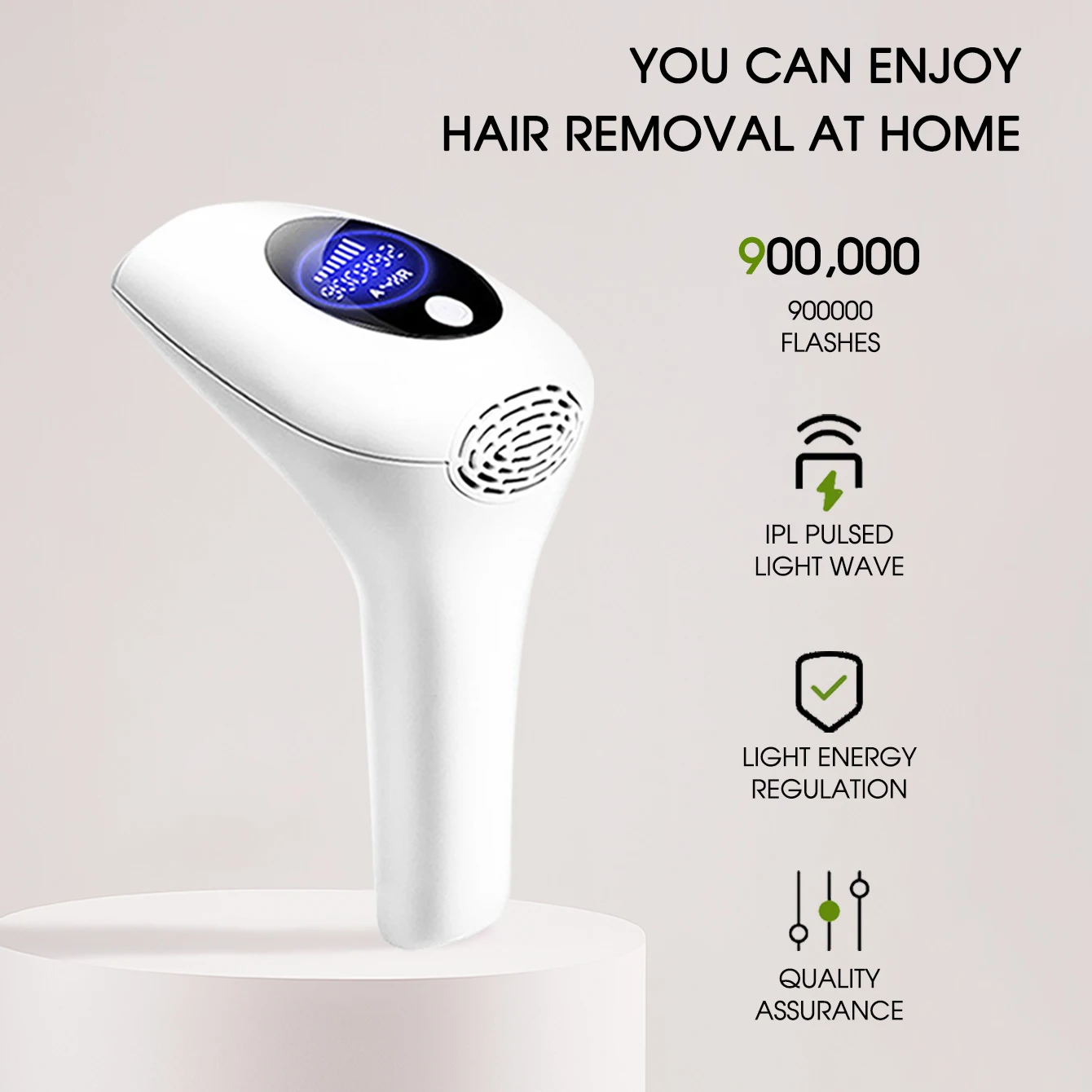 8 Stufen IPL Haarentfernung Handheld LCD Display 900.000 Blitze IPL Epilierer für Frauen Körper Bikinis Scham Professioneller Epilierer