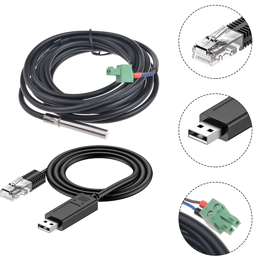 Adaptador Sensor de Temperatura Remoto, USB ao conversor RS485, Suprimentos Elétricos, Epever Controlador Solar, 1 Pc