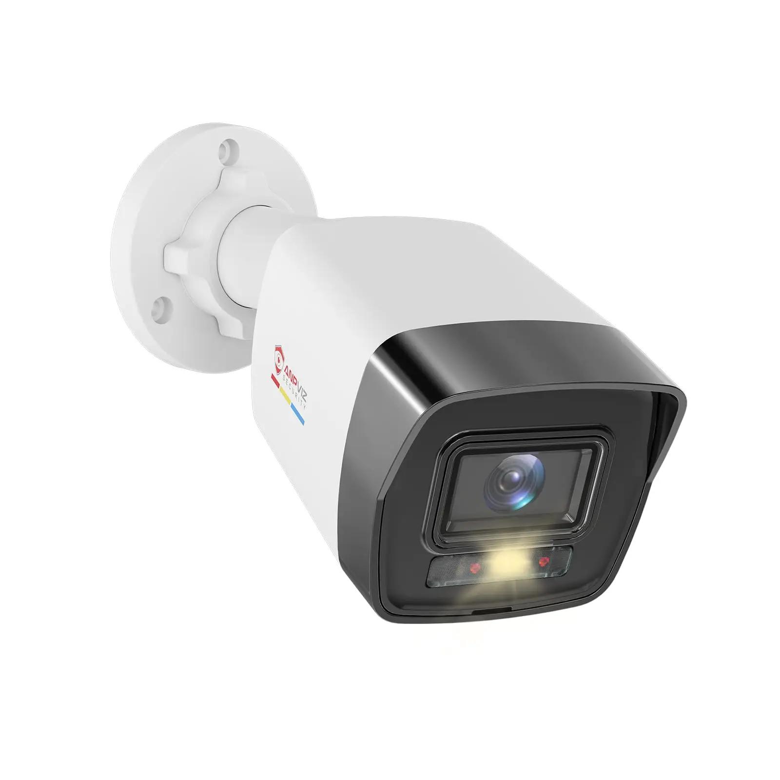 Anpviz 8MP POE IP Bullet Camera Outdoor Smart Dual-Light Color Vu 30m Strobe Light Audio Alarm SD Card Slot Human/Car Detection