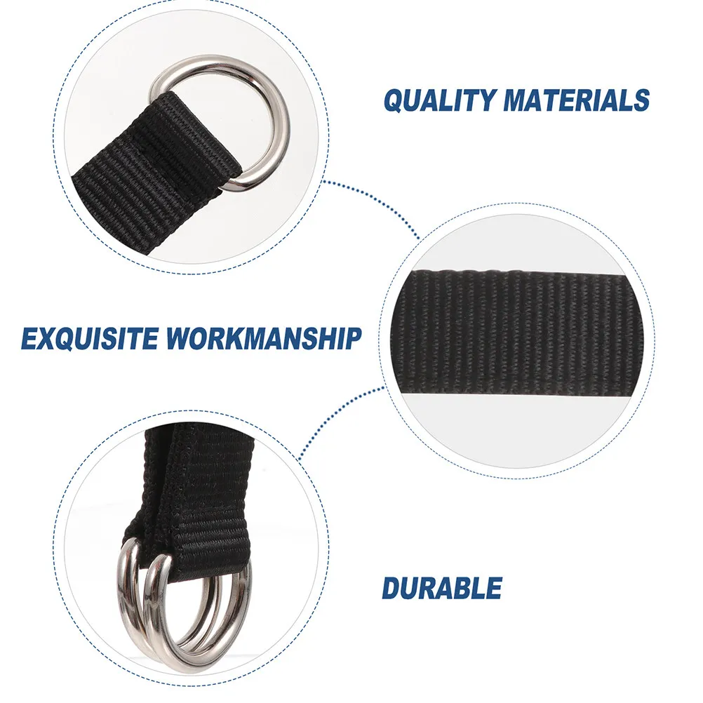 3Pcs Training Strap High Class Material Multi Functional Hanging Belt for Gymnastic Rings Pull Up Assistance Weight Lifting