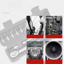 Adjustable Pre-set High Precision Torque Wrench Bicycle Repair Tool Kit Metric Scale Chrome Vanadium Steel Finish 255mm Long