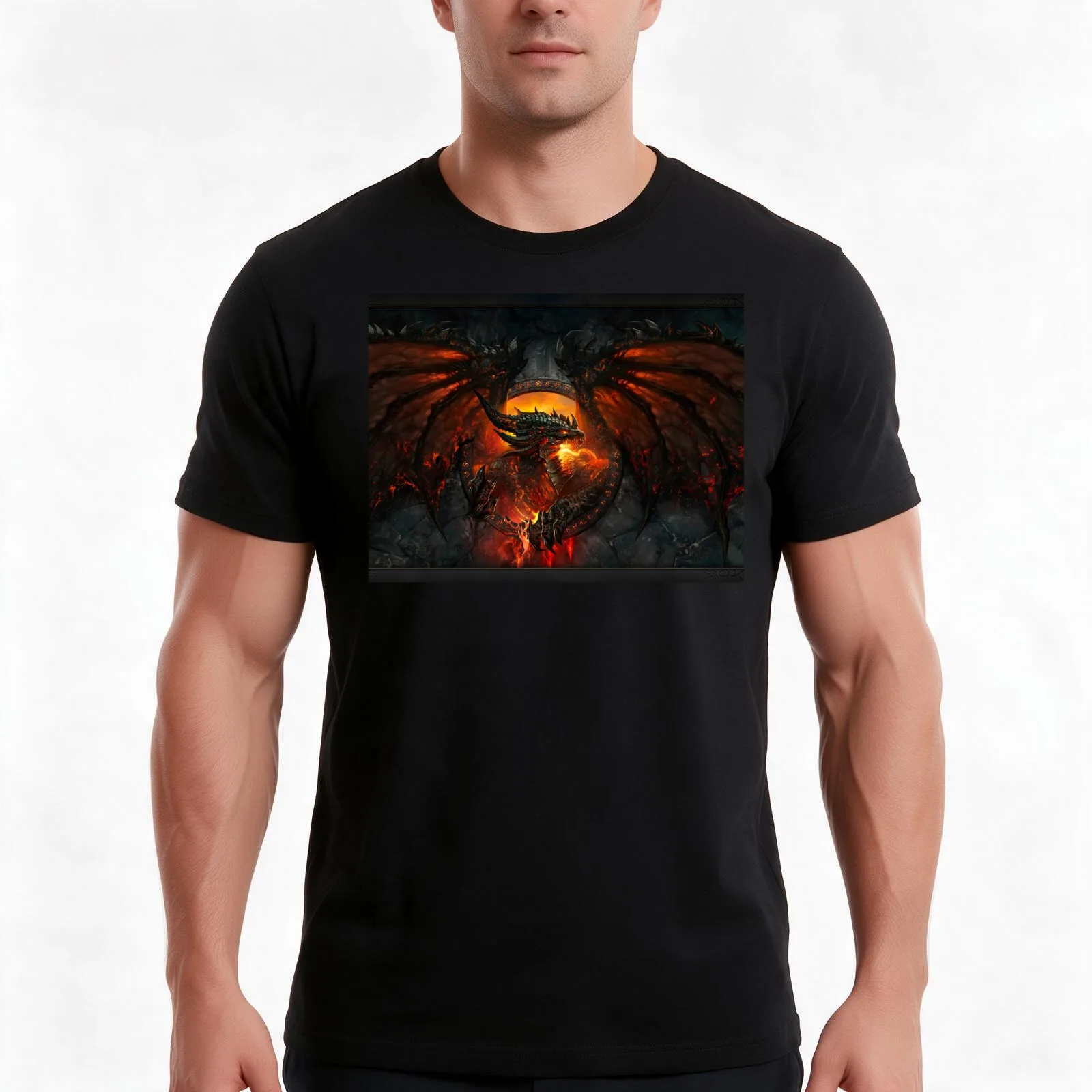 UPDATED: DEATHWING DRAGONWOW (PREMIUM) T-Shirt, Summer Casual Cotton Tee, Oversized Streetwear Tops, Vintage Graphic Print