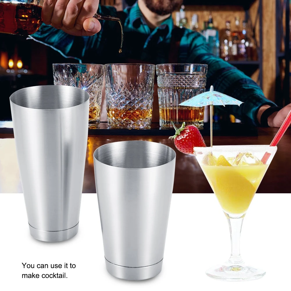 Stainless Steel Cocktail Cup Shaker Bar Supplies Home Kitchen Tools Reusable Making Cocktail Drinking For Bar Home Party
