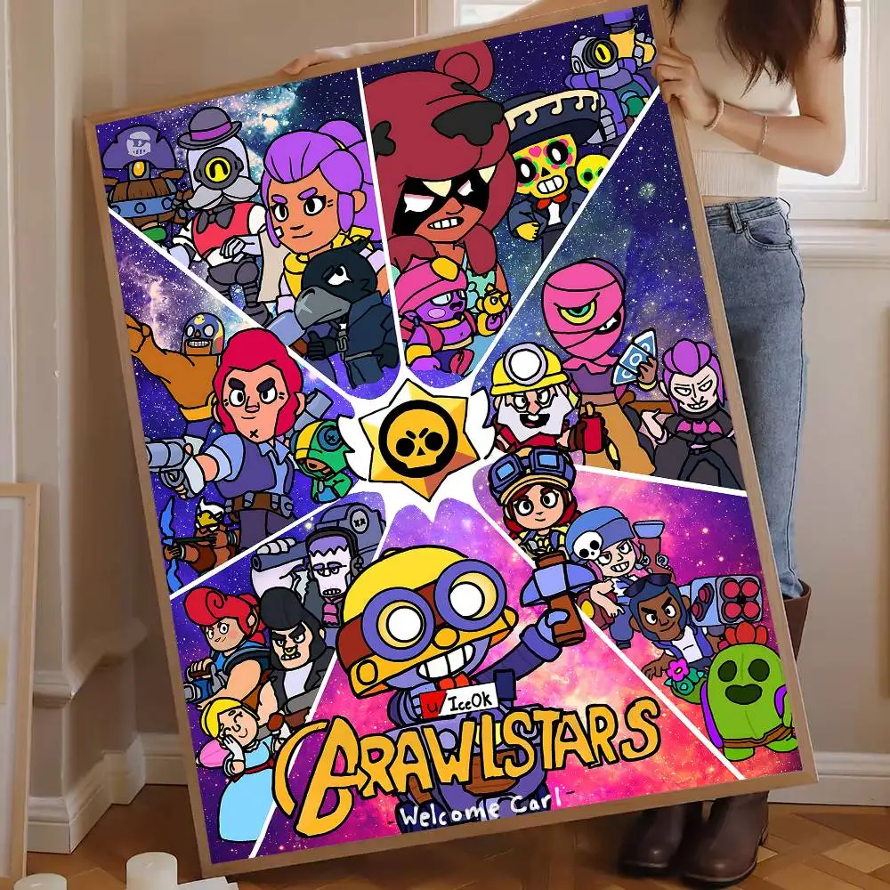 Hot Anime B-BrawlS Game S-stars Classic Vintage Posters HD Quality Wall Art Retro Posters for Home Room Wall Decor