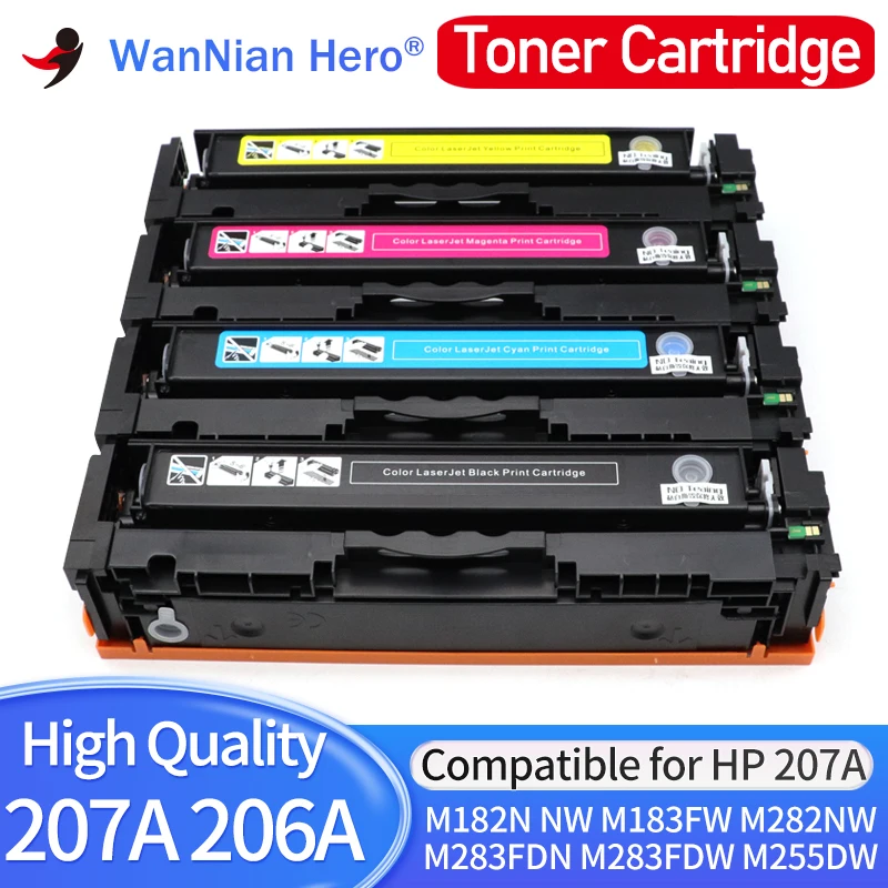 

Совместимый тонер-картридж HP 206A 207A для Laserjet Pro MFP M182N M182NW M183FW M282NW M283FDN M283FDW M255DW W2210A