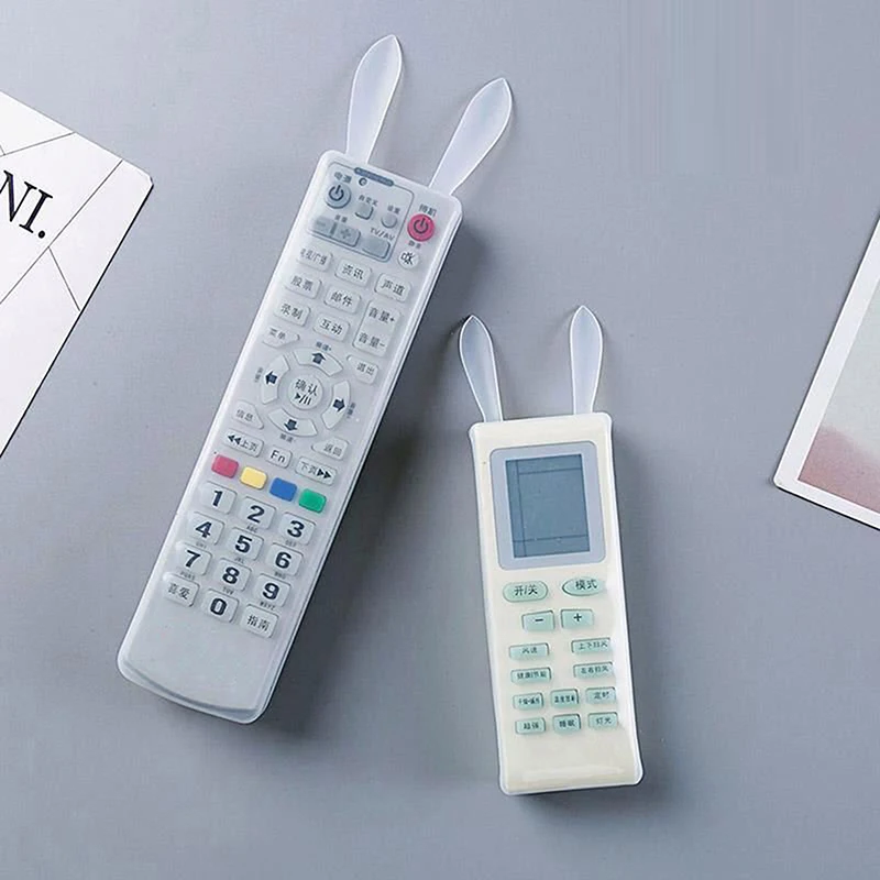 Silicone Rabbit Remote Control TV Fans Air Condition Protective Case Cover Waterproof Clear Protector Case Cover Skinpouch Bags
