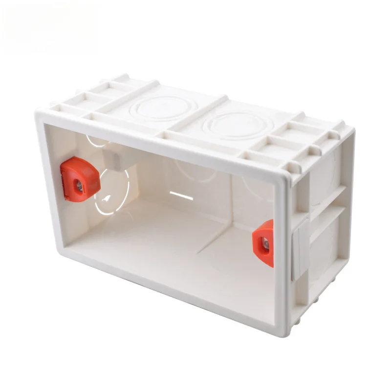 118-Type Premium PVC Flame-Retardant Back Box 2×4 Inch US-Style Universal Recessed Box For Switches & Outlets