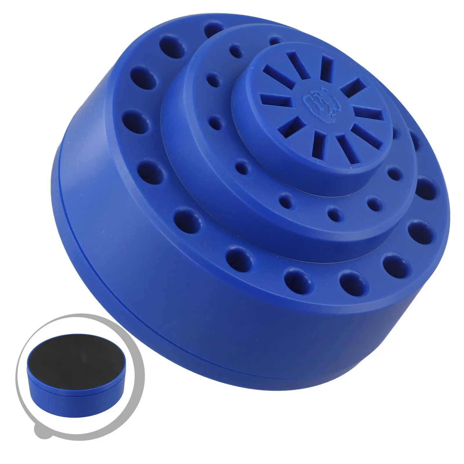 Home Workshop Organization Blue Multi-hole Storage Box Workplace Organizer Ample Storage Capacity For Screwdrivers