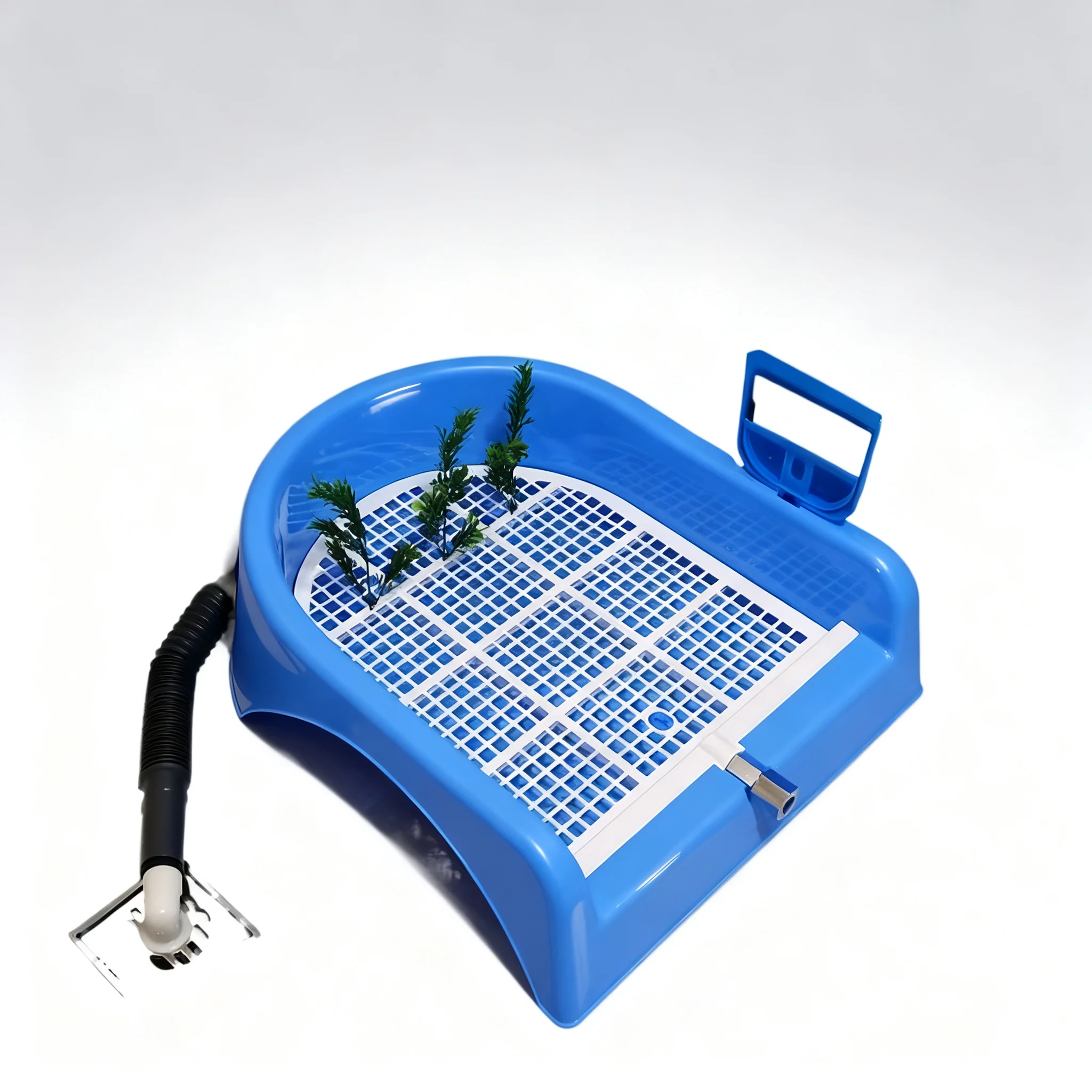 Automatic Flush Pet Toilet Wall Mount Dog Cat Urinal Straight Drainage Cleaning Bench Pet Toilet Bowl In Stock