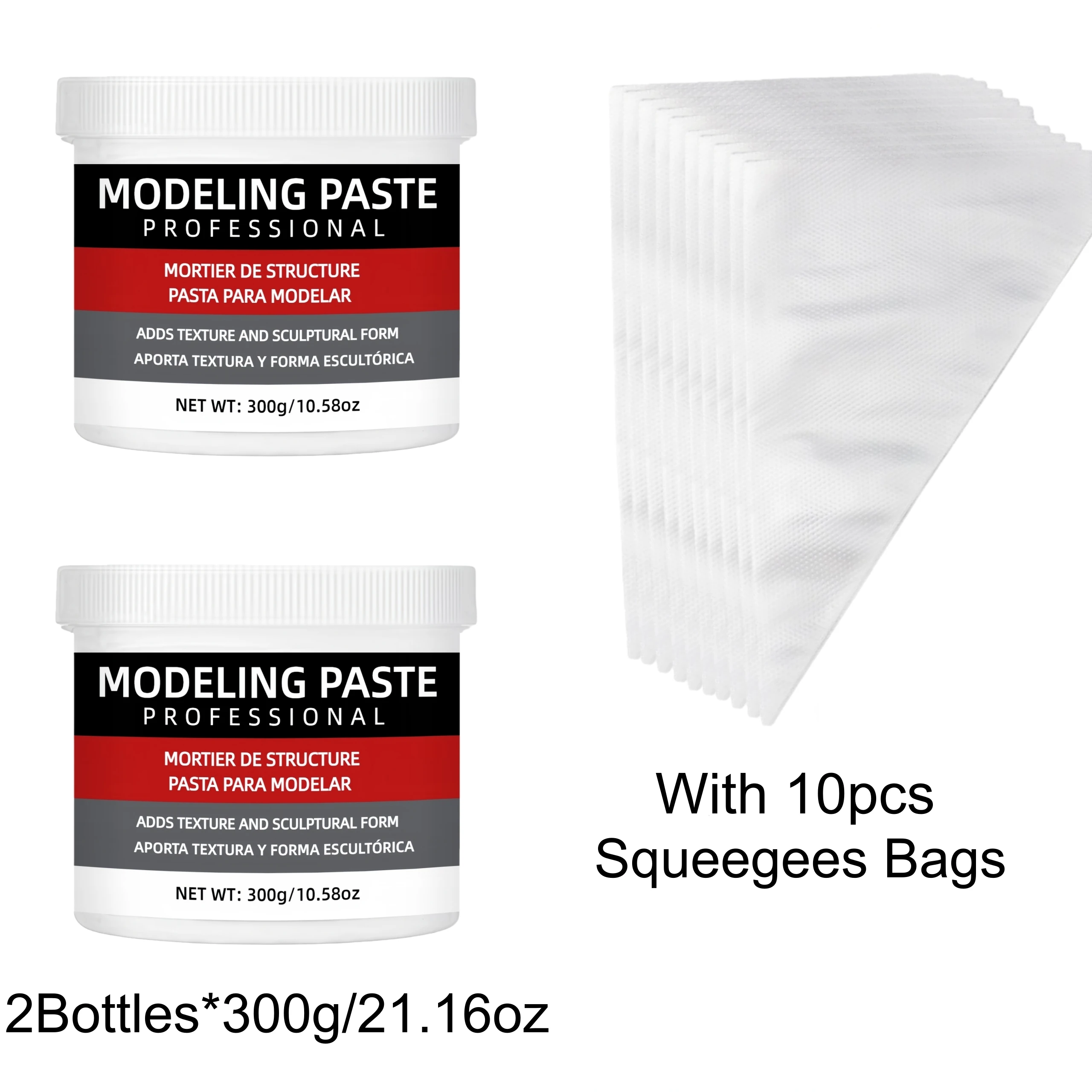 3D Texture Paste for Artists: Easy-to-Use Sculpting Gel for DIY Art, Crafts & Holiday Gifts, Premium Painting & Drawing Supplies image 2