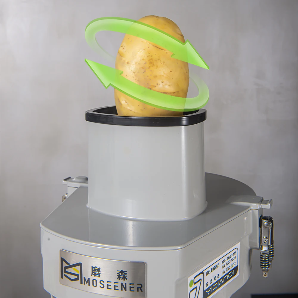 Hot sale Commercial Dicer Slicer chopper Shredder Cutter Double Heads Roots Leafy tomato fruit Vegetables Cutting Machine image 2