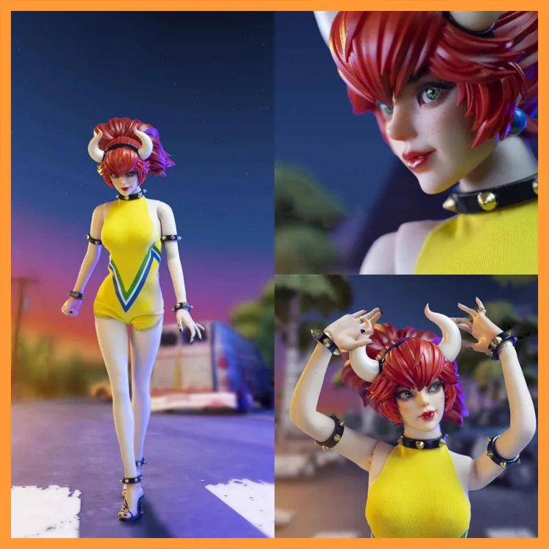 

L2MADE 1/6 Scale LZ0001 Yellow Clothes Red Hair Cow Horn Hair Accessory Kubaji Full Set Fit 12inch Action Figure Model Toys
