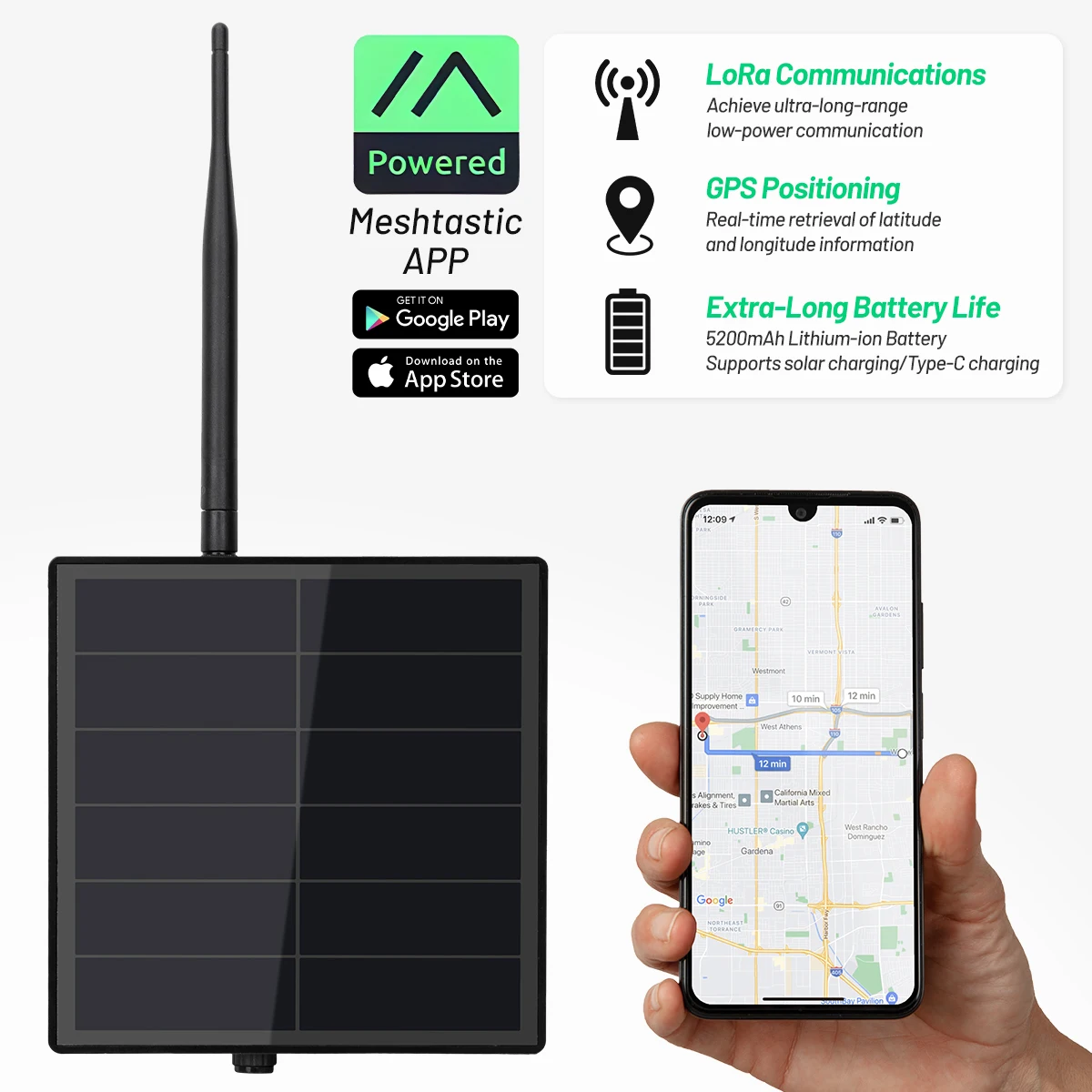 D5L Meshtasic Solar Powered Heltec LoRa 32 V4 ESP32 With GPS LoRa Module WiFi Bluetooth Low Power Solar Mesh Network