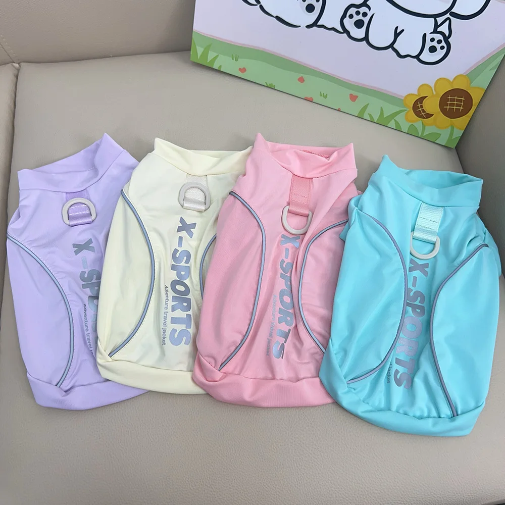 Chaleco refrigerante reflectante verano para perros pequeños Yorkshire