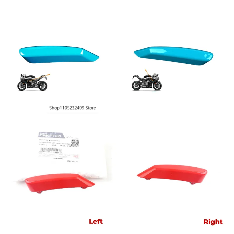 Asiento de montaje de ala fija izquierda y derecha, deslizador de ala fija para motocicleta Original CFMOTO 675SR 675SRR 675SR-R 675SS CF650-10