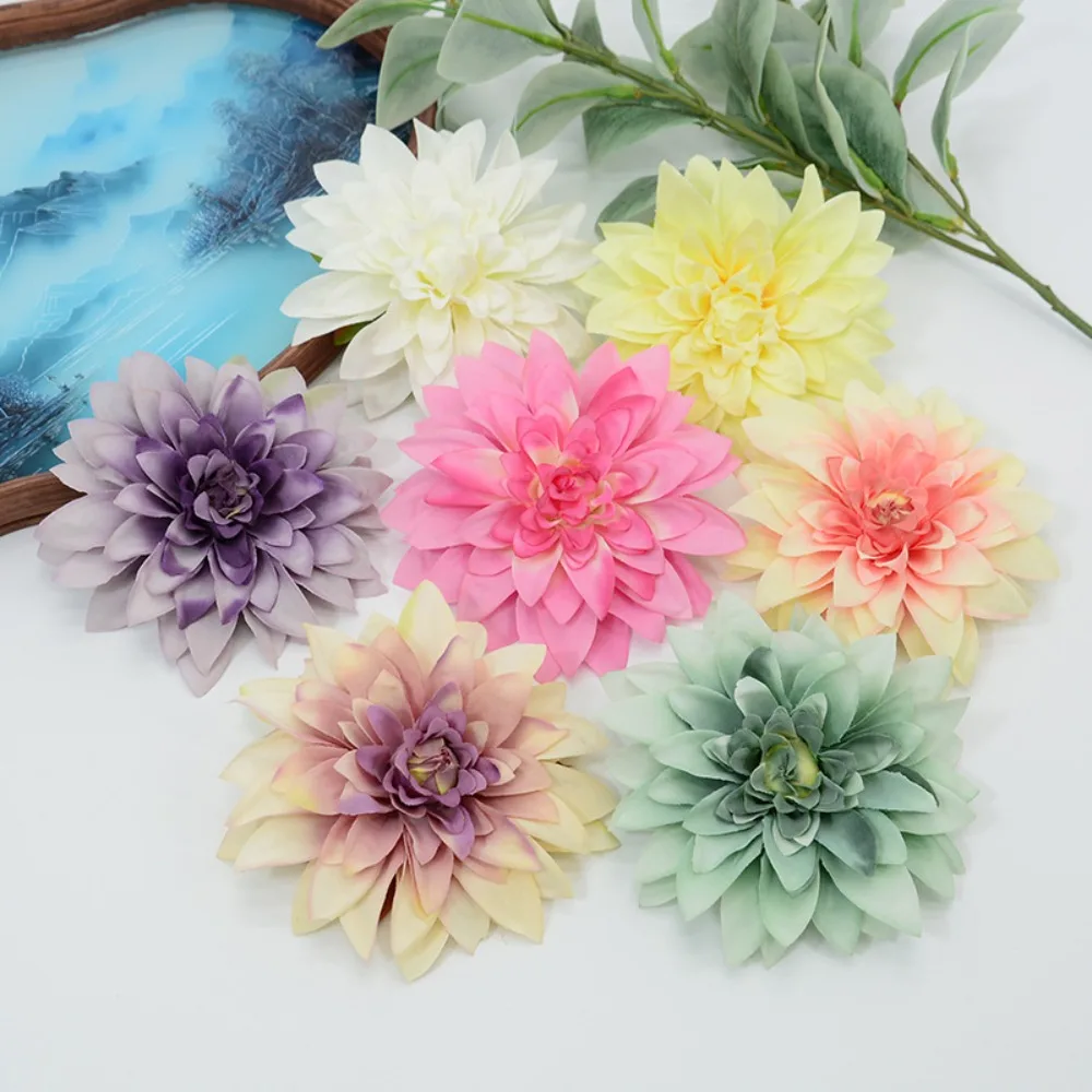

Vintage Large Artificial Flowers Silk Flower Head Photography Home Decorations Marrige Accessories