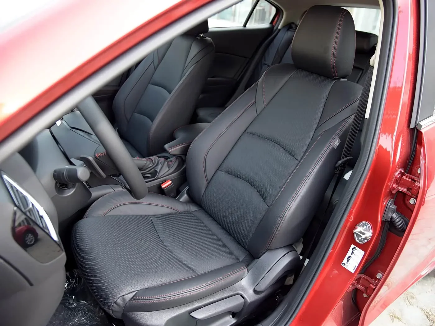 Spezieller Autositzbezug für Mazda 3 Axela 2014 2015 2016 2017 2018, PU-Leder-Sitzkissen-Schutz, Autositzbezüge – Detail 1