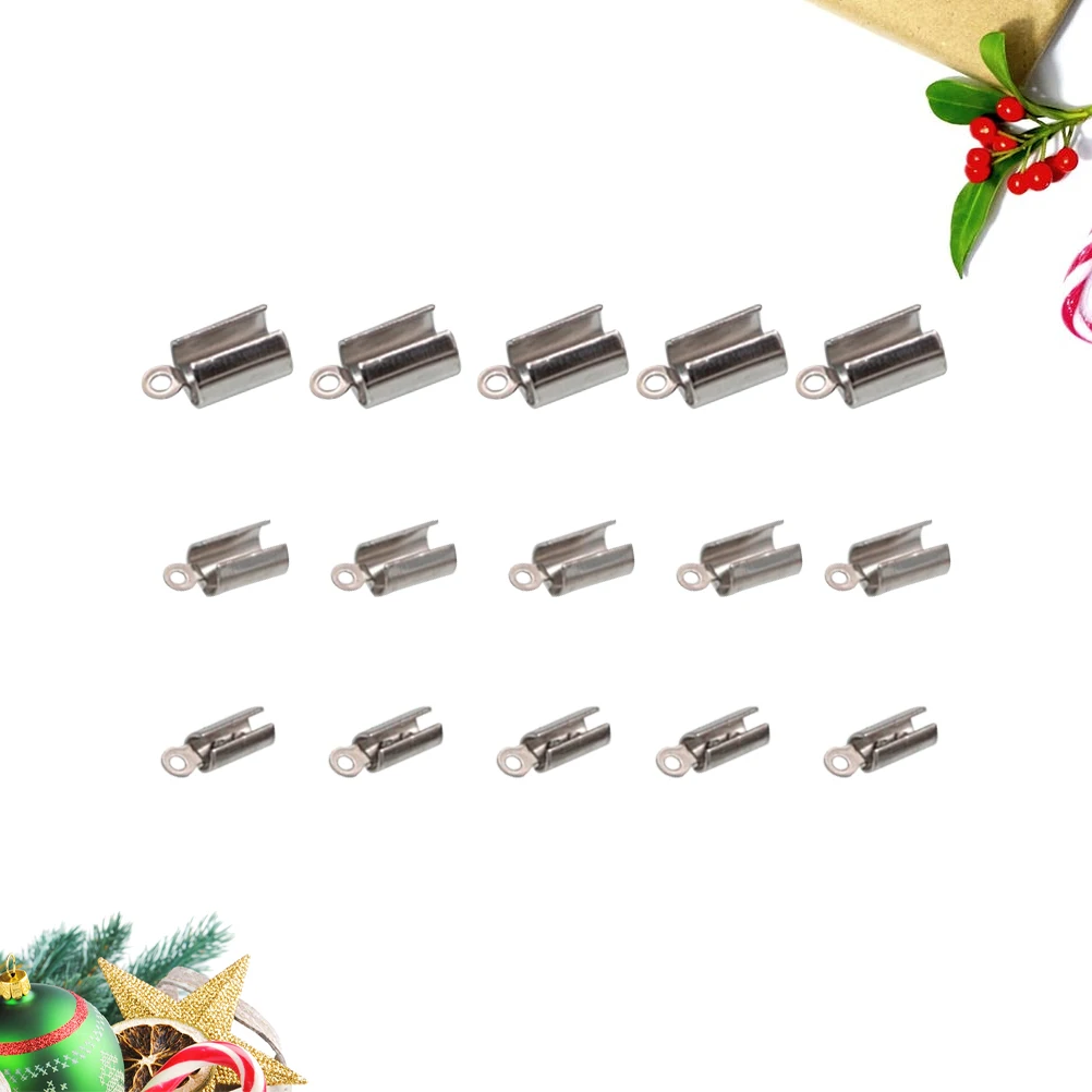 

30 Pcs Rope Connection Buckle Jewerly Clasps Stainless Steel for Necklace