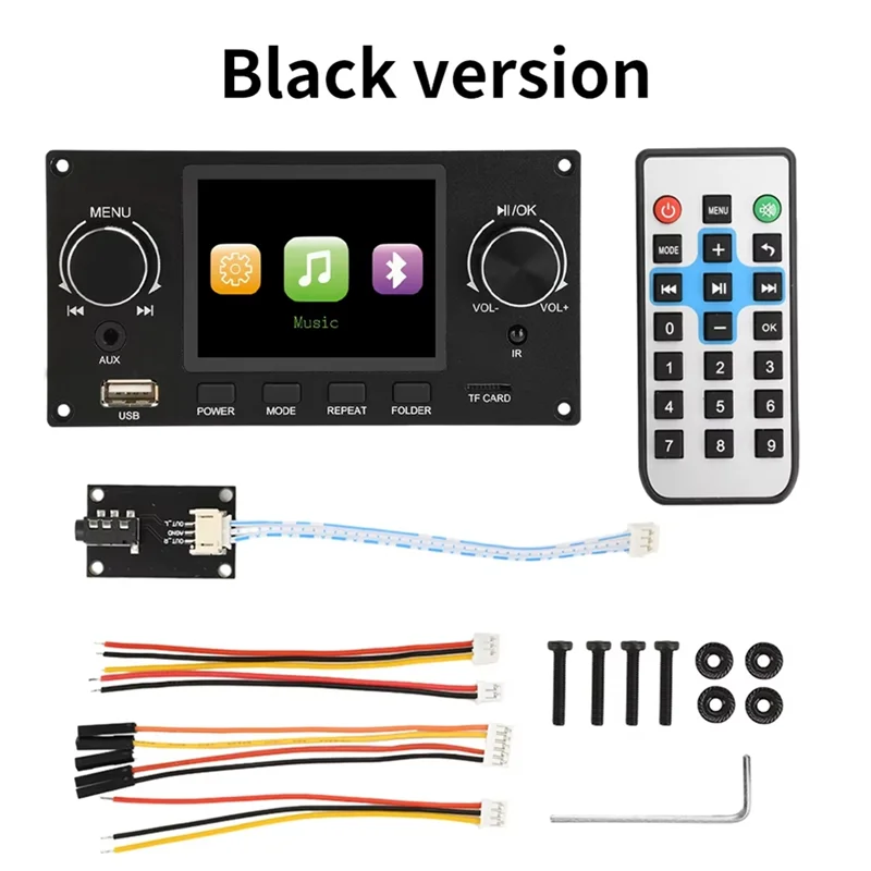 A37T-I2S Digital Audio Output Player Car FM Radio Module Support I2S Digital Audio Output Player Black
