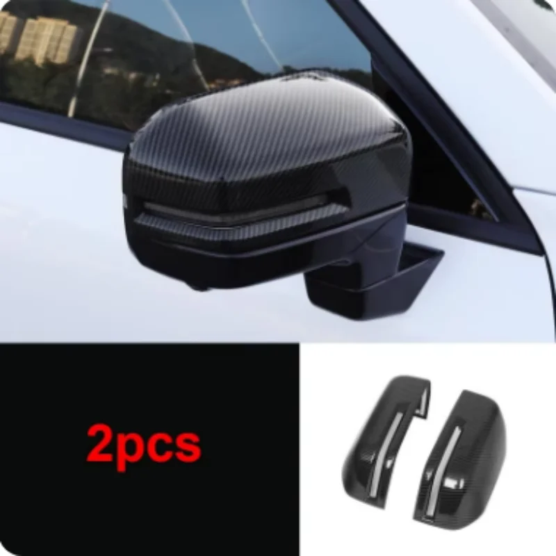 ل GWM Haval DARGO كول دوج 2022-2024 غطاء مرآة الرؤية الخلفية المطر الحاجب الخارجي الزخرفية الغطاء الواقي #6