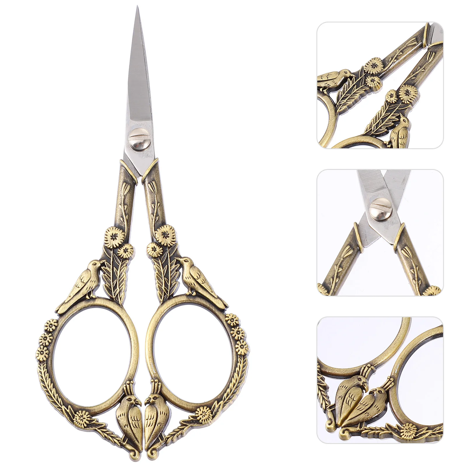 

Beauty Scissors Heavy Duty Stainless Steel Thread Trimmer For Diy Craft Sewing Embroidery Cross-Stitch Yarn Shears Tailor