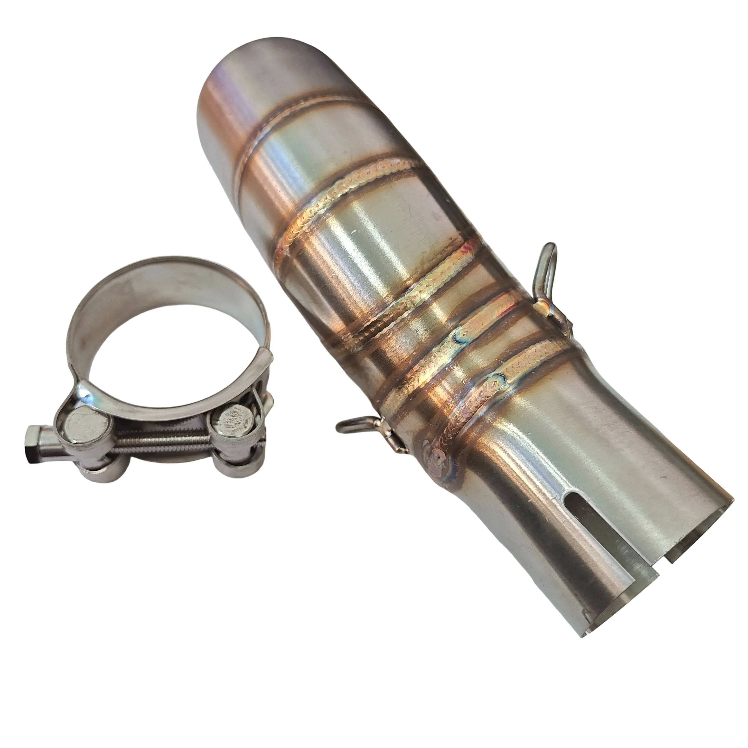 For CFMOTO 450SR 450 SR 450MT 450 MT stainless steel Motorcycle exhaust pipe midsection Exhaust Modified Stainless Steel