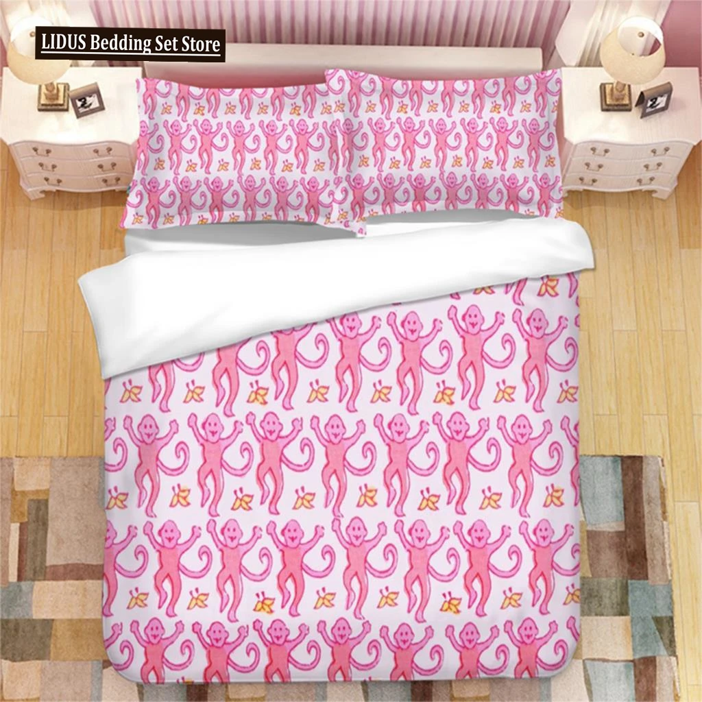 

Pink Roller Rabbit 3D Printed Bedding Set Duvet Covers Pillowcases Comforter Bedding Set Bedclothes Bed Linen