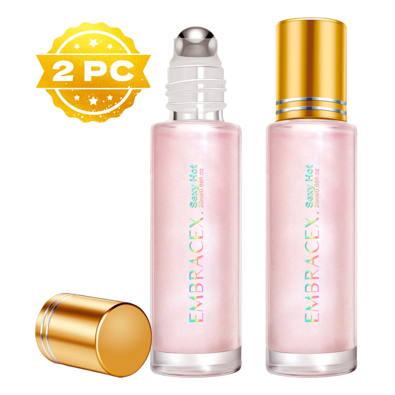 

2 шт. 20 мл Сексуальные ароматы: эфирное масло-роллер, оригинальный стойкий парфюм для женщин, одеколон