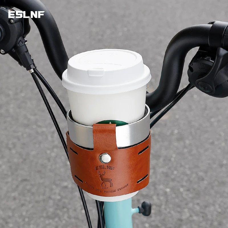 Retro Motorcycle Aluminum Alloy Beverage Coffee Cup Holder Multifunctional Bicycle Water Cup Classic Style Bike Accessory