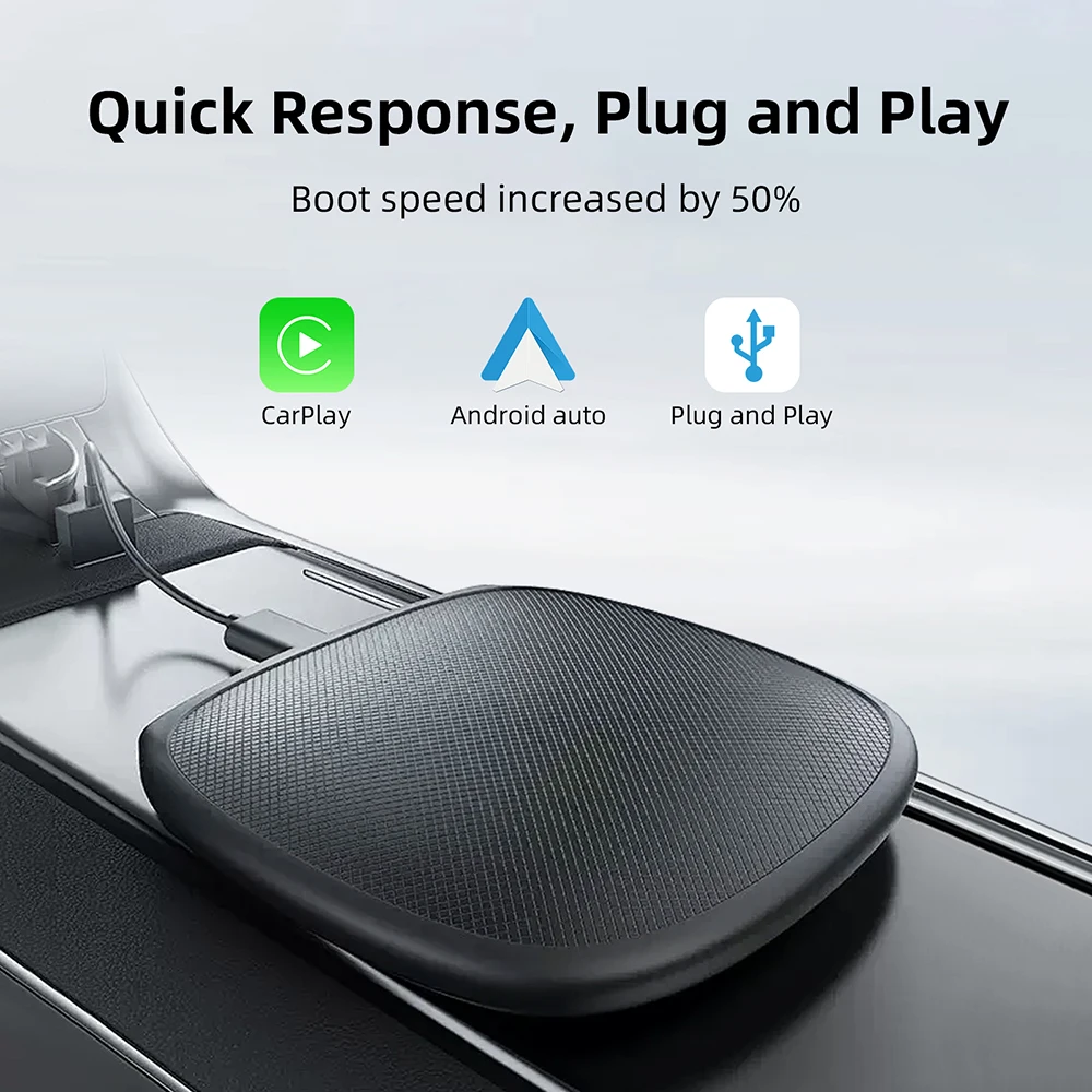 Android 13 ANYFAR Android Auto Wireless CarPlay AI TV Box QCM6115 8-Core Split Screen 64G 128G For Netflix Play Store