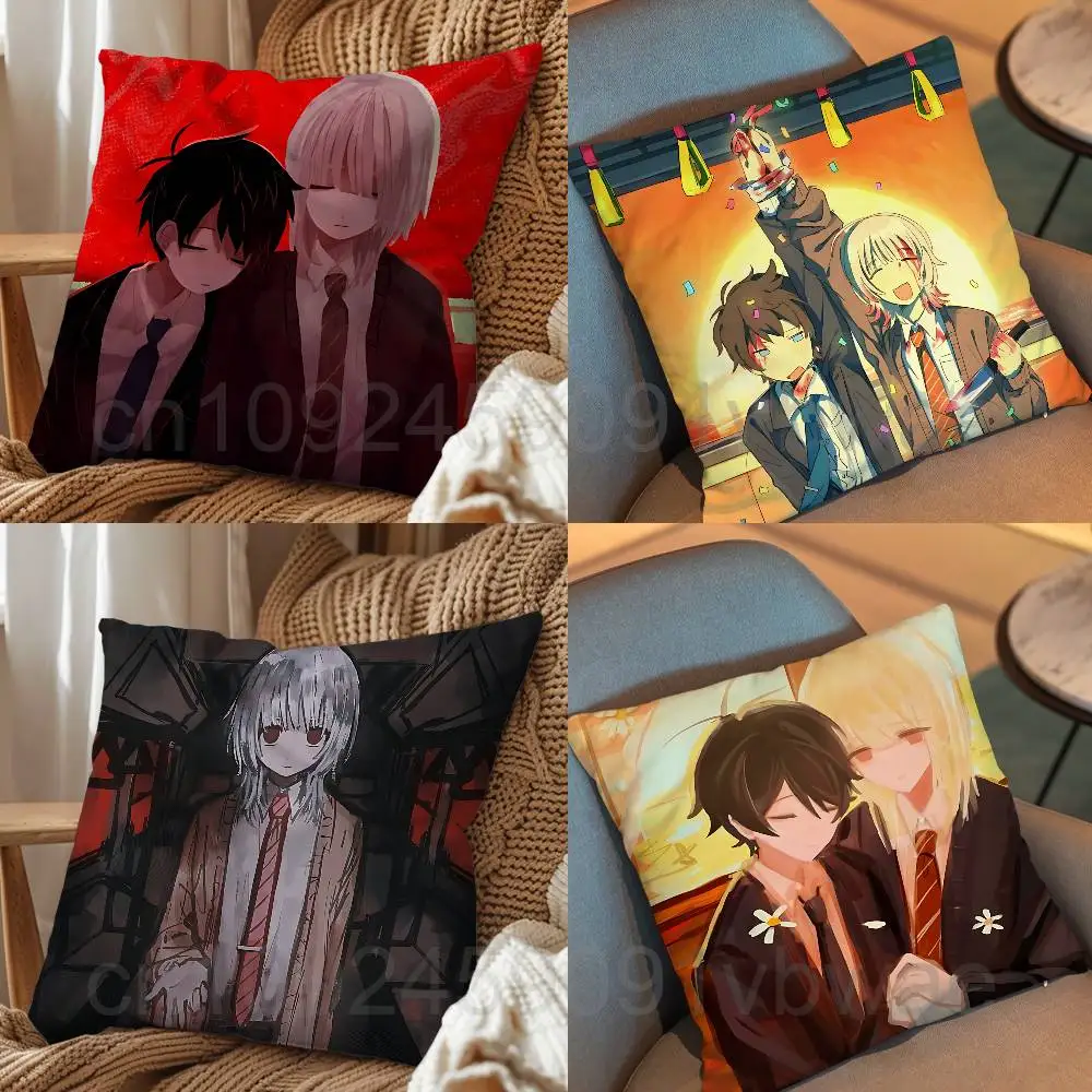 Shion Tatsunami Haru Saihate Station Pillow Case Office Cushions Suitable For Sofa Car Bedroom Decorative Cushion Cover