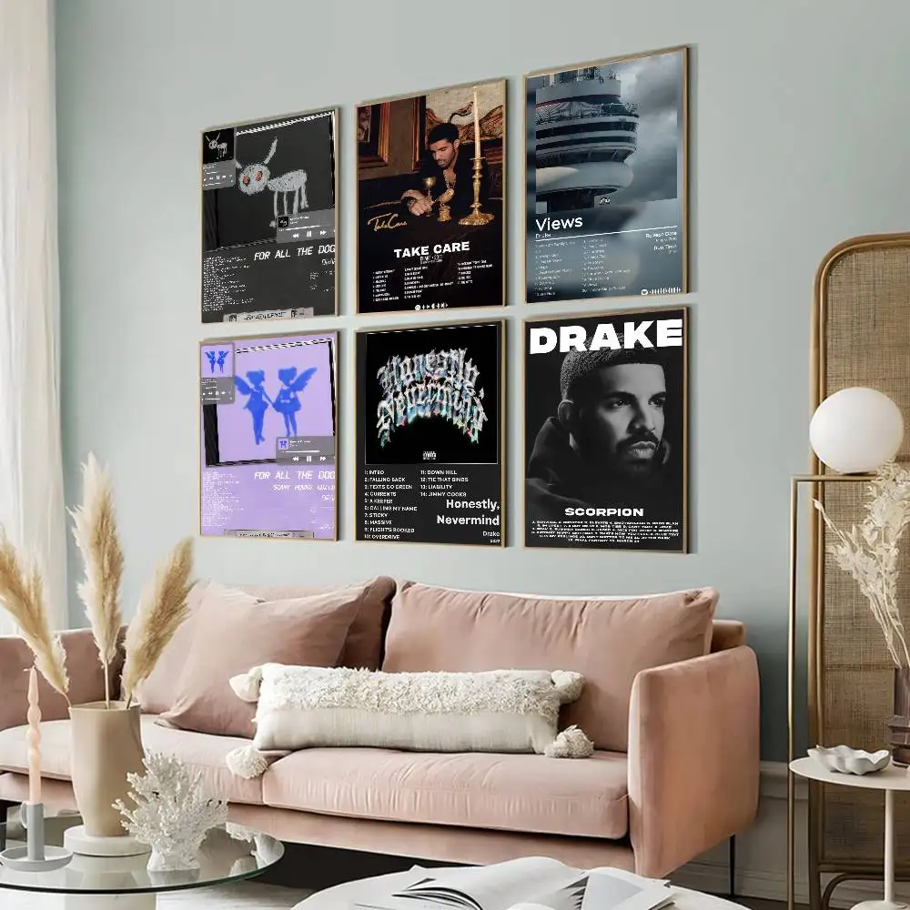 Album für alle Hunde-Fans: Film- und Musikposter im Retro-Stil aus Kraftpapier – DIY-Wanddekoration für Zimmer, Bar und Café