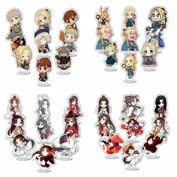 Anime Figura Acrílico Stand Placa Modelo, Sinal em pé para o amigo, Sinal em pé para Decoração de Mesa, Xie Lian, Hua Cheng, Tian Guan Ci Fu, 9 peças por conjunto