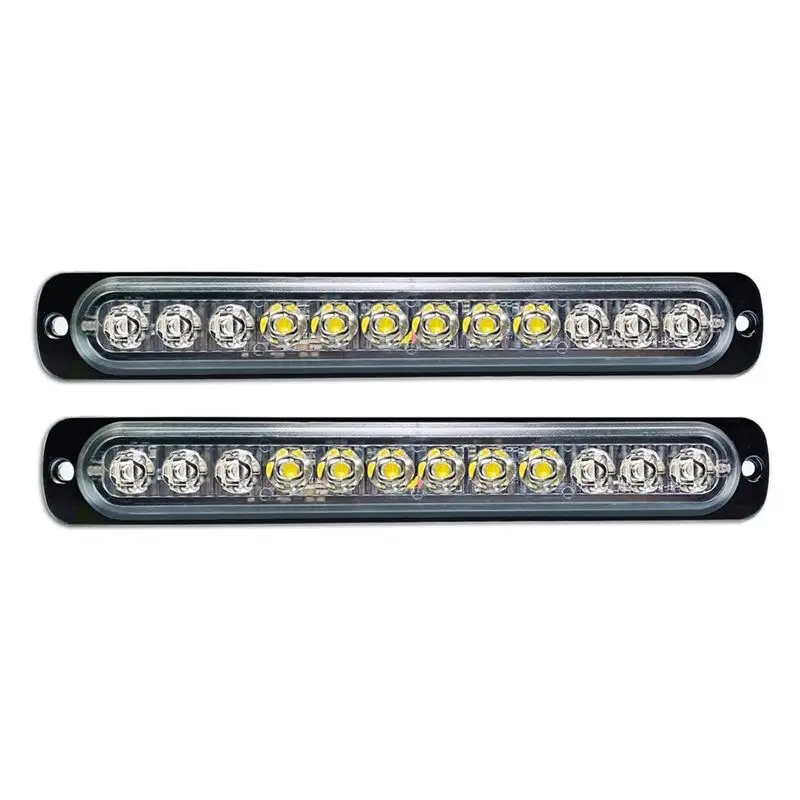 ABHX-12LED Safety Emergency Flashing Lights, 12V-24V Strobe Warning Light, Breakdown Beacon LED Light Bar