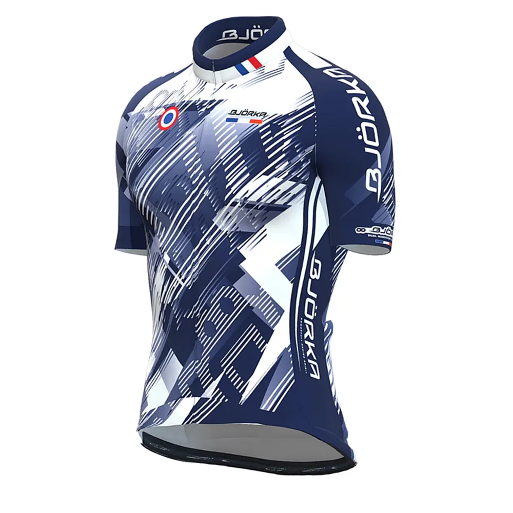 Summer BJORKA Cycling Men\'s Short Sleeve Jerseys Ciclismo Maillot Quick Dry Riding Clothing Fast Dry High Quailty Bike Shirts